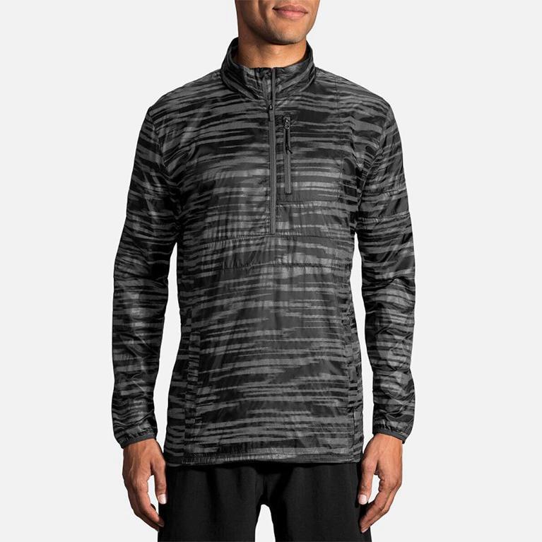 Brooks LSD Pullover Mens Running Jackets - Grey - Indonesia (MUOT-31825)